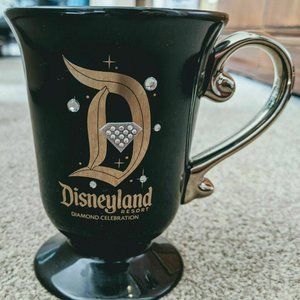 Disneyland Resort Black Mug Diamond Celebration LE 60th Anniversary RARE Cup NWT